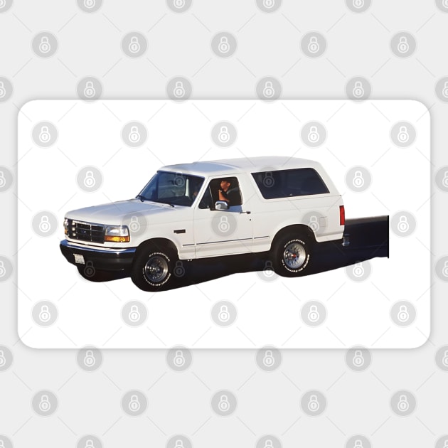 OJ - White Ford Bronco Sticker by BodinStreet